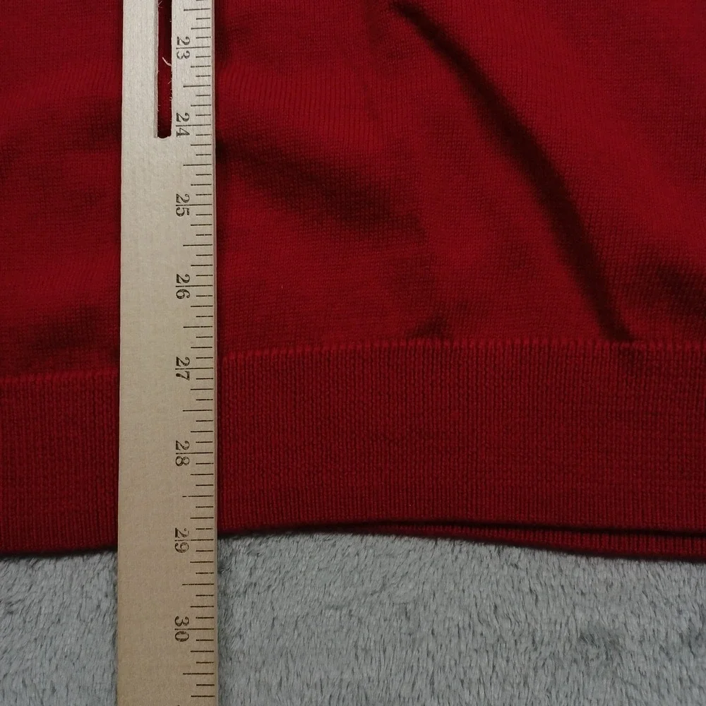Arkansas Razorbacks Sweater Mens XL‎ Red Vest Knit Merino Wool NWT